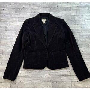 Ralph Lauren Polo Jeans Co. Corduroy Blazer Jacket Fitted Black‎ L
